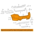 thumbnail image 3 of For 13-16 Dart Rear Bumper Cover Assembly Primed Plastic w/Sensor Hole CH1100976, 3 of 5