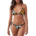 thumbnail image 1 of Fotbe Yellow White Daisy Pattern Traje de Baño para Mujer de Dos Piezas – Bikini Sexy de Tirantes Tipo Halter con Diseño Triangular, 1 of 6
