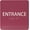 Burgandy, variant on ADA CENTRAL SIGNS - 6" X6" Entrance Sign - ADA Compliant Tactile Graphics Grade 2 Braille Text Acrylic Wall Sign - Entry, Way in, Access Signs for Office, Hotel, Schools, Apartment, and Restaurants