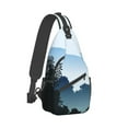 thumbnail image 2 of ZICANCN Crossbody Sling Bag for Men Women - Forest Winter Tree Casual Shoulder Backpacks for Travel Sport Climbing Runners Daypack, 2 of 9