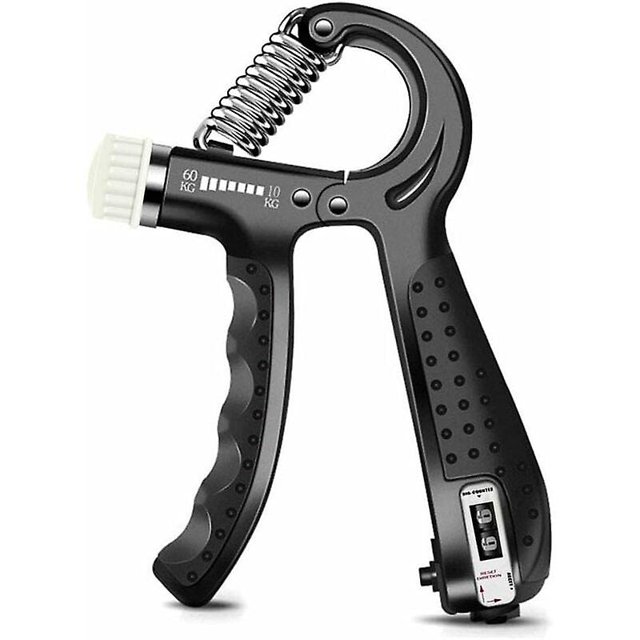 Agarre de mano, fortalecedor de mano, fortalecedor de antebrazo, 5-60 kg de conteo ajustable Pinza de mano Resistencia Ejercitador de dedo Ejercitador de muñeca
