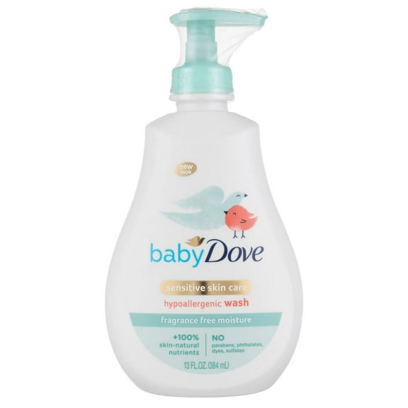 Dove Baby Tip To Toe Wash 13 Ounce Sensitive Pump 384ml 6 Pack