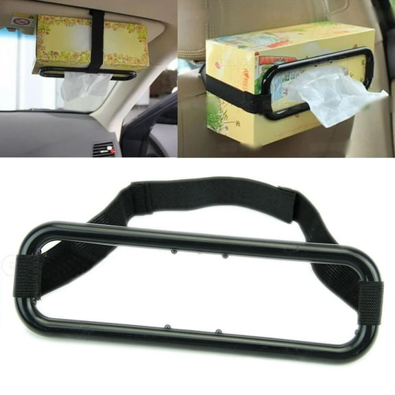 NIBOLOG Car Sun Visor Seat Back Plastic Tissue Box Holder