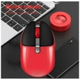 thumbnail image 4 of M106 Rechargeable 2.4g Wireless Mouse Mute Rabbit Mouse Back computer desktop Office Mouse With One Click red, 4 of 5