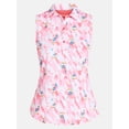 thumbnail image 5 of Birdie Bound Women's Gemma Sleeveless Print Golf Polo Shirt with UPF 30+, Sizes XS-XXL, 5 of 5