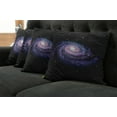 thumbnail image 5 of Ambesonne Galaxy Throw Pillow Cover 4 Pack, Celestial Galaxy Dust, 20", Black Purple, 5 of 5