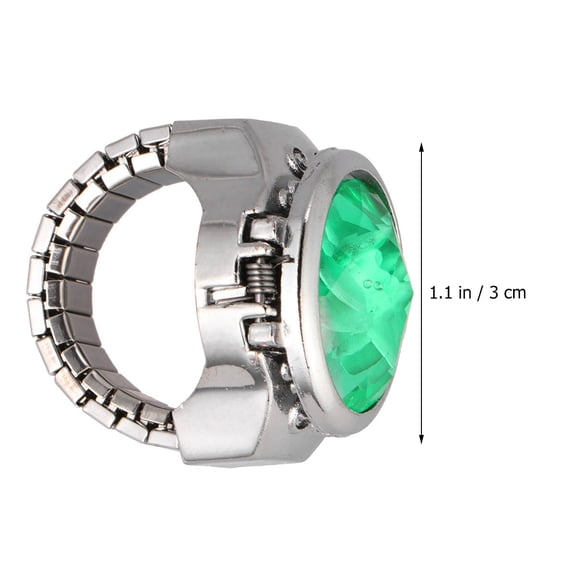 ELAYARD Oval Watch-Shaped Ring Unisex Timepiece for Any Occasion