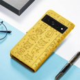 thumbnail image 6 of PU Leather Flip Wallet Case for Google Pixel 7 Pro (Not Pixel 7), Cat Dog Cartoon Cute Style with ID Card Holder Phone Cover Case for Google Pixel 7 Pro MG Yellow, 6 of 14