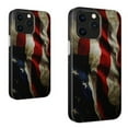 thumbnail image 2 of For Apple iPhone 15 (6.1") Fashion Pattern Design IMD Shockproof Hybrid Protective Slim TPU Soft Silicone Bumper Cover ,Xpm Phone Case [ USA American Flag ], 2 of 9