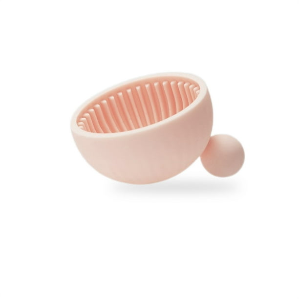 Cepillo de limpieza de Silicona Vogacara para maquillaje herramientas Rosado