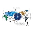 thumbnail image 3 of Binwennn Cooking Timers for Kitchen Dog World Map Wall Clock Home Bedroom Wall Personality Wall Clock, 3 of 8