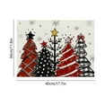 thumbnail image 3 of Uutvery Christmas Polyester Linen Placemats with Heat Insulated Dirt Resistant for Christmas Party Kitchen Dining Room Decor, Holiday Home Decoration, 3 of 6