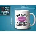 thumbnail image 6 of Soap Maker Mug White 11oz - Cleanest Hobby - Soap Maker Soap Making Handmade DIY Fragrance Soap Bar, 6 of 7