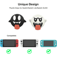 thumbnail image 2 of 4 Pcs grips pour Pouce pour Switch, Protecteurs en silicone Souple pour Nintendo, 2 of 5