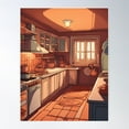 thumbnail image 2 of Animated Kitchen Poster Wall Art, Modern Wall Decor For Living Room Bedroom, 8x12 UNFRAMED, 2 of 3