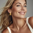 thumbnail image 6 of 14 Pairs 14 Colors Neon 80s Earring Colorful Hoop Earrings C-shaped Earrings Chunky Hoop Earring Acrylic Earrings Set Cute Statement Fashion Jewelry, 6 of 6