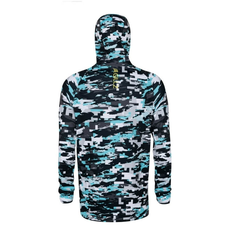 Gillz Aruba Blue Men's Contender Series Long Sleeve UV Hoodie