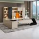thumbnail image 2 of Laptop Executive Reception Desks Vanity Office Meeting Work Study Table Drafting Console Executive Mesa Media Console Furniture My Lux Decor Round, 2 of 15