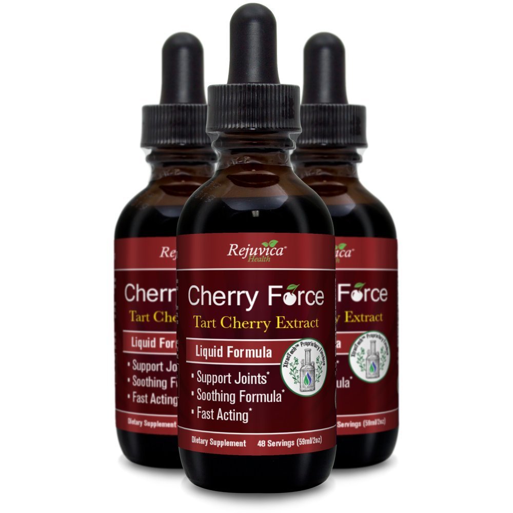 Cherry Force Liquid Tart Cherry Supplement for Inflammation & Uric