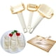thumbnail image 1 of Cortador de masa - Juego de 3 cuchillos para masa, cortadores de ravioles de diseño, hermosos moldes para ravioles, galletas y albóndigas, protección del medio ambiente y salud, 1 of 7