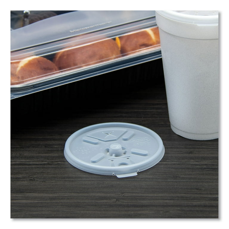 Lift n' Lock Plastic Hot Cup Lids, With Straw Slot, Fits 12 oz to 24 oz Cups, Translucent, 100/Pack, 10 Packs/Carton Lift n' Lock Plastic Hot Cup Lids, With Straw Slot, Fits 12 oz to 24 oz Cups, Translucent, 100/Pack, 10 Packs/Carton