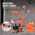 thumbnail image 6 of VEVOR Electric Concrete Floor Grinder 7" Walk-Behind Grinder 1.7HP Concrete Floor Polisher, 1300W Grinding Machine, 1720RPM Upgrade Brushless Motor Surfacing Grinder for Granite/Marble/Stones, 6 of 9