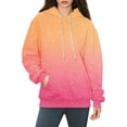 thumbnail image 7 of Bovemsi Sweatshirt for Women Large Hoodie With Gradient Print Plus Size Long Sleeved Sweater Pullover Autumn Pocket Clothes Comfort Hoodie, 7 of 7