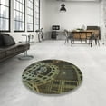 thumbnail image 3 of Ahgly Company Indoor Rectangle Patterned Khaki Green Novelty Area Rugs, 5' x 8', 3 of 6