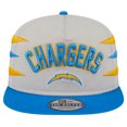 thumbnail image 2 of Men's New Era Stone/Powder Blue Los Angeles Chargers Athletic Golfer Snapback Hat, 2 of 6