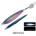 thumbnail image 5 of 4PCS Metal UV Simulation Lure with Jig Hooks 40g 3D Printed Artificial Wobbler Hard Bait For Tuna Mahi Marlin, 5 of 6
