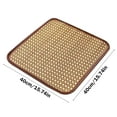 thumbnail image 3 of Rattan Seat Cushion 15.74x15.74 Inch Non-Slip Office Chair Pad Summer Cool Mat for Wood Metal Folding Chairs Brown or Khaki Easy-Clean, 3 of 6