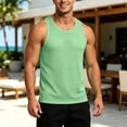 thumbnail image 2 of Zhanqunnn Mens Breathable 'sTank Top for Everyday Comfort Lightweight Sleeveless Tee for Workout Gym Running and Casual Wear Without Sleeves Blank T Shirt Big & Tall T Shirts for Men, Size XL, 2 of 4