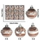 thumbnail image 2 of Set de adornos navideños de terciopelo y cristal | Pack de 12 6 cm | Decoración navideña lujosa y brillante, tamaño uniforme, plástico duradero, elegante decoración de árbol y corona, acento festivo, 2 of 5