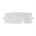 thumbnail image 5 of Karat 9'' x 6" PP Plastic Hinged Container, 2 compartment - 250 ct, 5 of 9