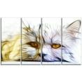 thumbnail image 2 of Illustration de Chat Blanc Mignon - Impression sur Toile Animal, 2 of 3
