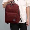 Mochila de nailon de gran capacidad para estudiantes y viajes al aire libre: resistente al agua, compartimento para portátil, diseño ergonómico, 41 x 32 x 12 cm, disponible en gris, rojo y azul.