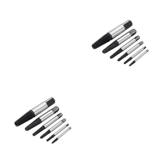 Kenally Extractor de tornillos de plomería para carpintería, herramienta de extracción, perno roto, removedor de acero de aleación, caja de 6 piezas 2piezas Kenally CBP262140