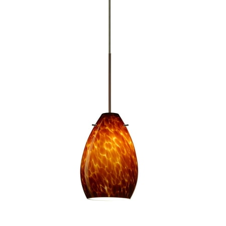 

Besa Lighting 1Xt-171318-Led Pera 1 Light Led Cord-Hung Mini Pendant - Bronze