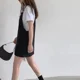 thumbnail image 3 of Vestido sin tirantes de mezclilla negra para mujer, estilo nuevo de verano, versión coreana, holgado, adelgazante, moderno, versátil, informal, falda fina, 3 of 4