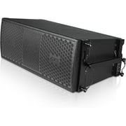 Sound Town MODE Audio Series Pair of 2 x 8 Line Array Loudspeakers, with Italian Neodymium Drivers, Plywood, Full-Range/Bi-Amp Switchable,Aluminum Side Handles, Black (FILA-208-PAIR)