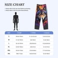 thumbnail image 4 of Gaeub Colorful Wolf Head Print Mens Pajama Pants,Lounge Pants With Pockets And Drawstring-Medium, 4 of 6