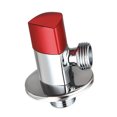 thumbnail image 1 of Válvu de Ángulo de tón G1 / 2 Conector de Adaptador de Válvu de Esquina de de Calentador de Agua de Inodoro Triángulo rojo Sunnimix Válvula de triángulo de agua fría, 1 of 7
