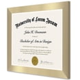 thumbnail image 6 of Americanflat 8.5x11 Diploma Frame in Gold with Shatter Resistant Glass - Horizontal and Vertical Formats for Wall and Tabletop (2 Pack), 6 of 6