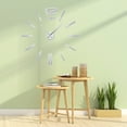 thumbnail image 3 of Hemoton Modern Frameless 3D DIY Wall Clock Silver Acrylic Wall Clock for Home DIY Decorative Living Room, 3 of 5