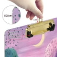 thumbnail image 6 of FORMRS Acrylic Clipboard with Low Profile Clip Standard A4 Letter Size, 12.5" x 9", Green Night Deer, 6 of 8