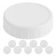 thumbnail image 2 of 10 Tapas Reutilizables para Tarros Mason, Cubiertas de Plástico con Sellos de Silicona para un Almacenamiento Seguro. Tapa Universal para Tarros, Fácil de Limpiar. Tapa Redonda para Tarros., 2 of 7