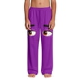 thumbnail image 4 of Boys Purple Sweatpants Funny Cartoon Face 3D Print Soft Lounge Pants for Kids Comfortable Joggers Elastic Waistband with Pockets 4-14,Size 12 T, 4 of 9