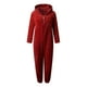 thumbnail image 4 of Mono con capucha de manga larga para mujer, pijama informal de invierno cálido, ropa de dormir Fridja  hfkajh102182, 4 of 5