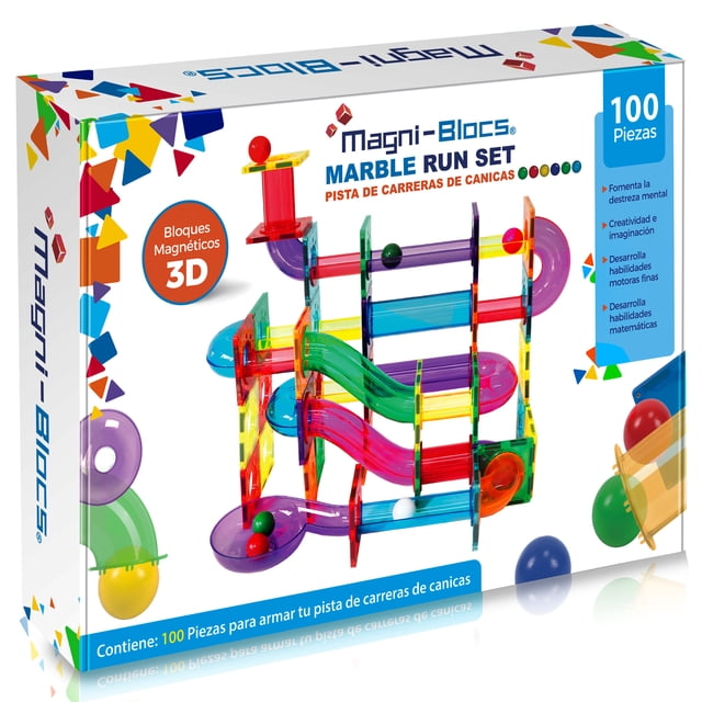 Pista Magnética Marble Run Magni Blocs con 100 piezas
