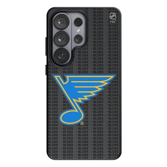 Keyscaper St. Louis Blues Text Backdrop Galaxy Magnetic Bump Case